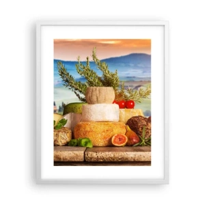 Pôster em moldura branca - Alegria italiana - 40x50 cm