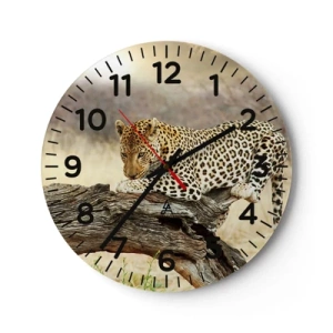 Relógio de parede - Relógio em vidro - Eu sigo o meu próprio caminho - 30x30 cm