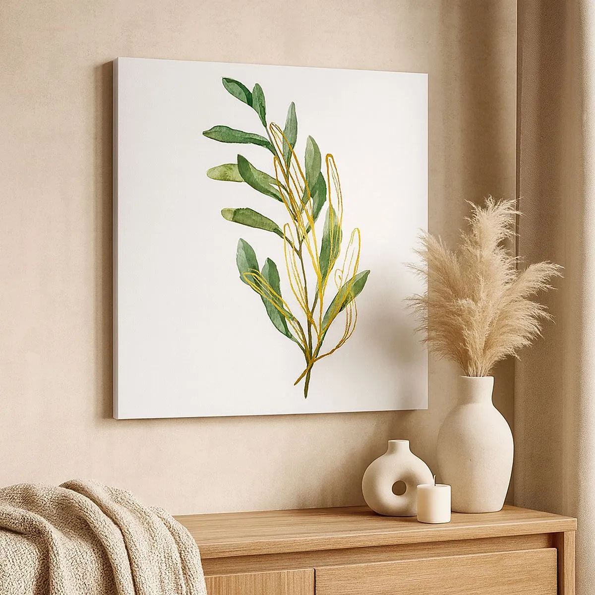 Quadro em tela - Tudo que é bom - 30x30 cm