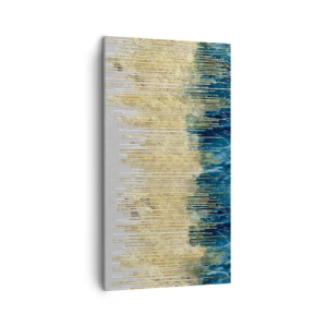 Quadro em tela - Borda dourada - 45x80 cm
