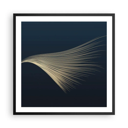 Pôster com moldura preta - Como o cabelo de um anjo - 60x60 cm