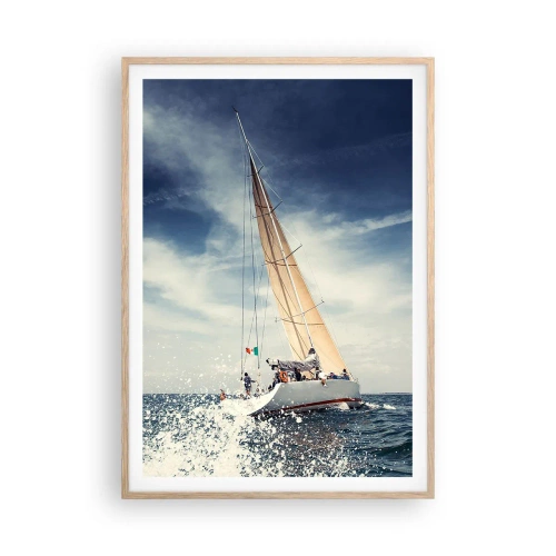 Pôster com moldura de carvalho claro - Não nos alcançarão! - 70x100 cm