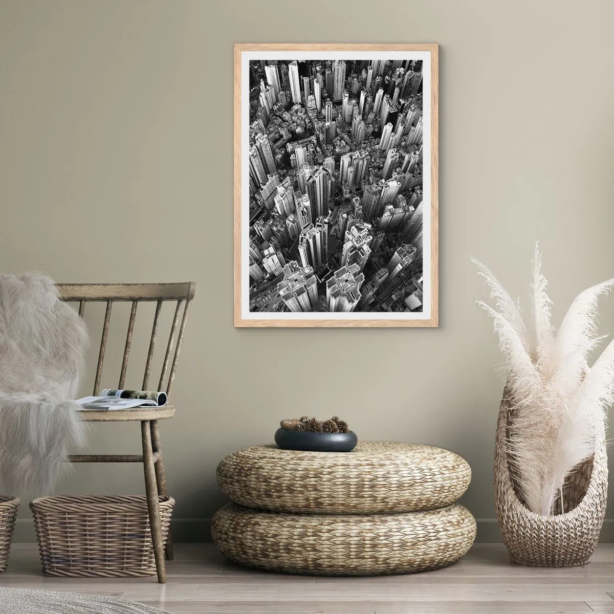 Pôster com moldura de carvalho claro - Ainda mais alto e mais alto - 30x40 cm