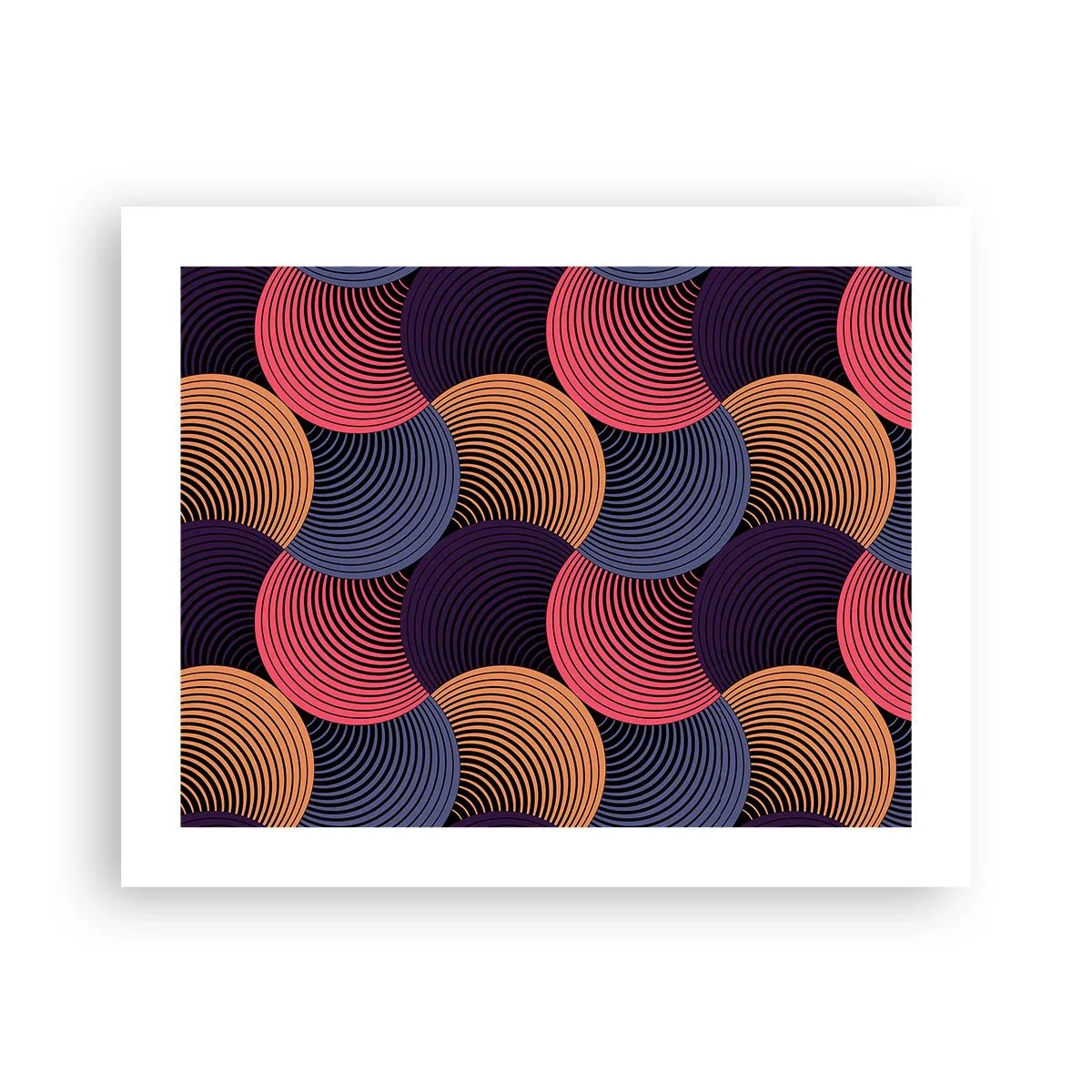 Pôster - Num ritmo circular - 50x40 cm