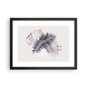 Pôster com moldura preta - A sombra de uma sombra - 40x30 cm