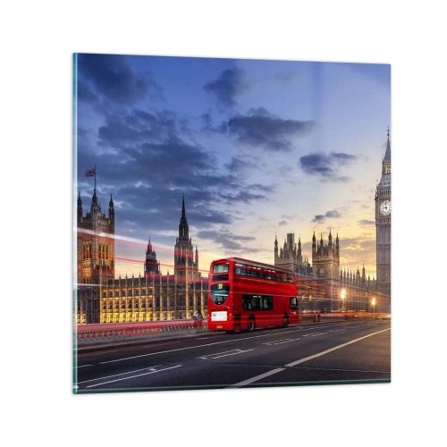 Quadro em vidro - Marcas distintivas - 70x70 cm