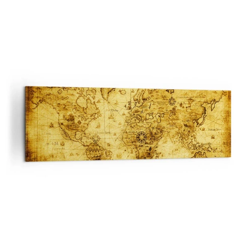 Quadro em tela - Mundo estranho - 160x50 cm