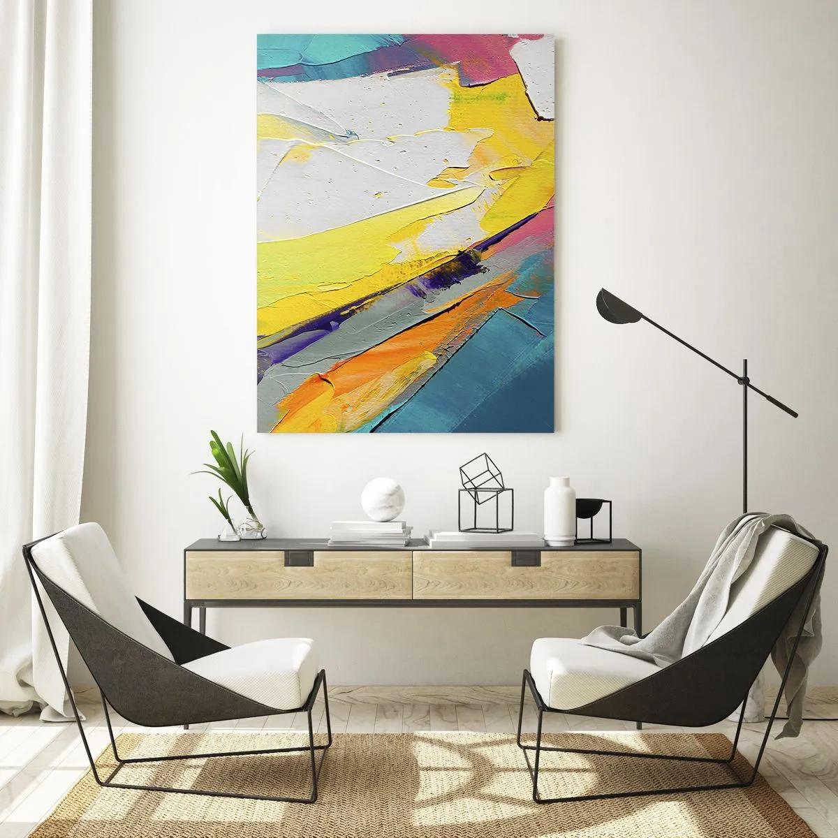 Quadro em vidro - Anatomia da luz - 50x70 cm