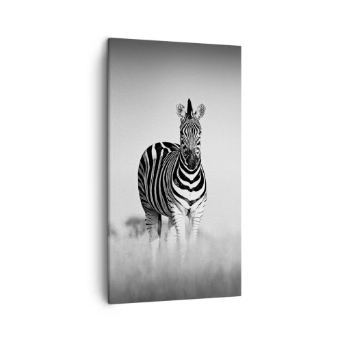 Quadro em tela - De fato, o mundo é a preto e branco - 45x80 cm