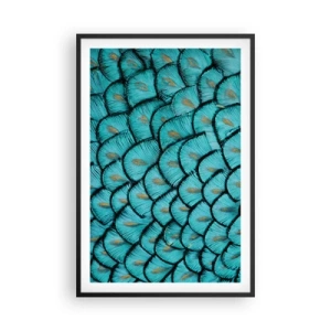 Pôster com moldura preta - A grande gala de penas - 61x91 cm