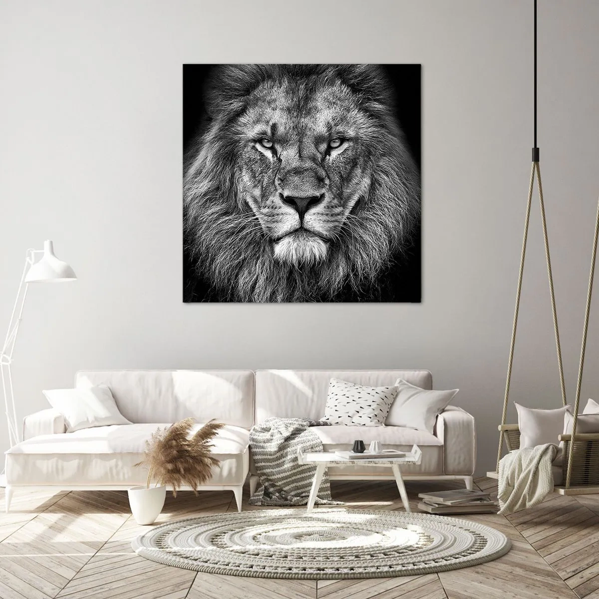 Quadro em tela - Em trajes de coroação - 70x70 cm