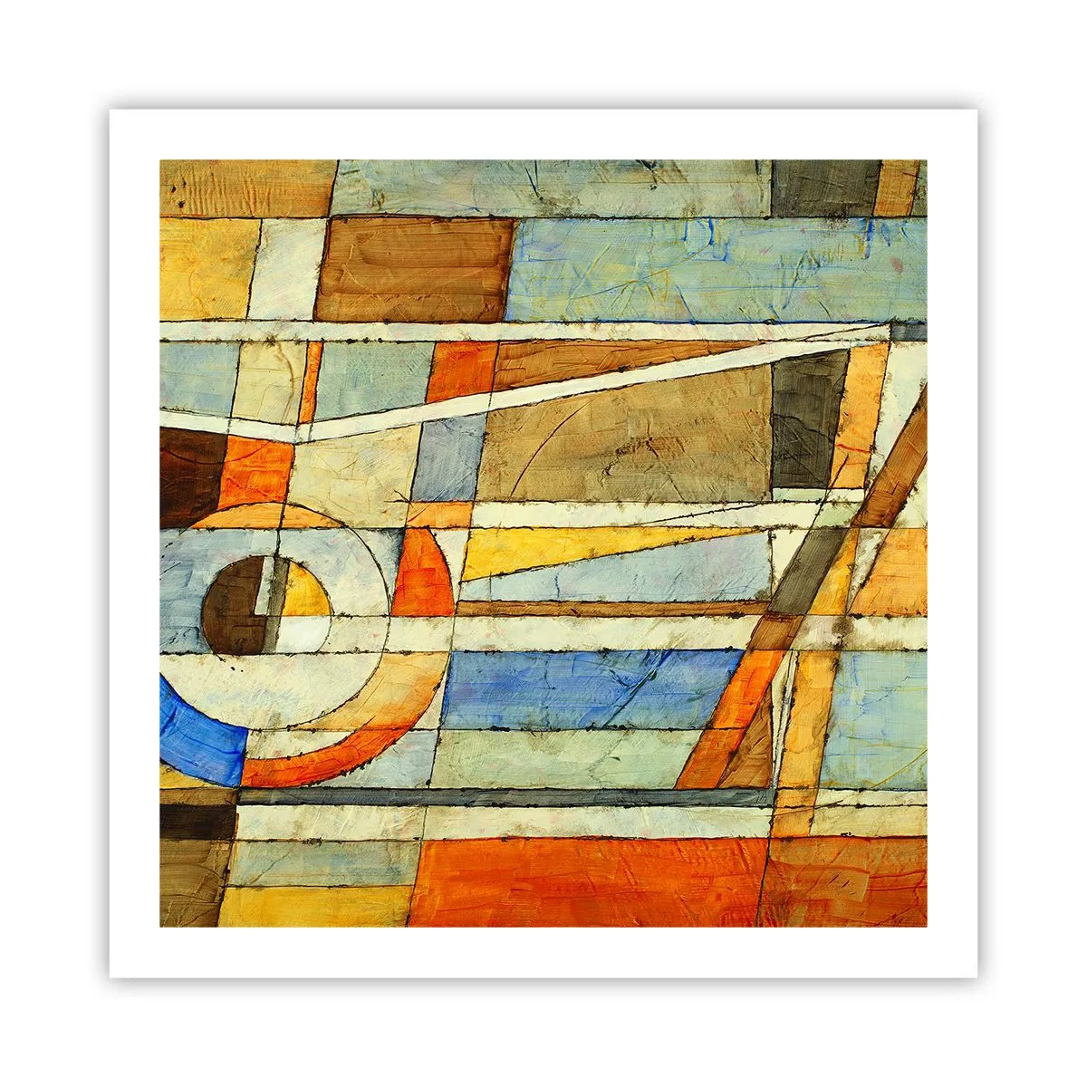 Pôster - Cubismo em construção - 60x60 cm