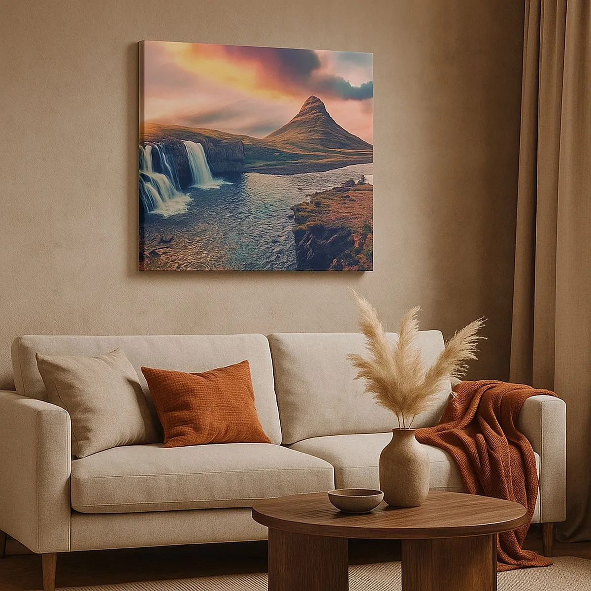 Quadro em tela - Na majestade da natureza - 30x30 cm