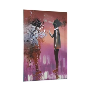 Quadro em vidro - É possível olhar para dentro de si mesmo? - 80x120 cm