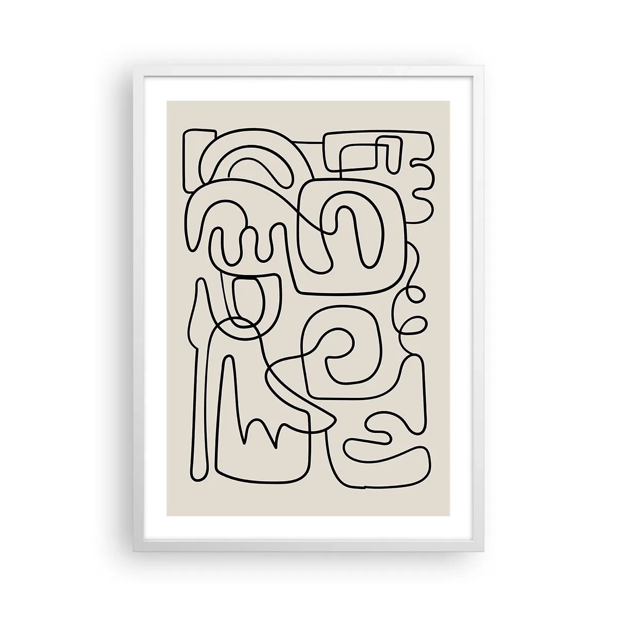 Pôster em moldura branca - Na trilha - 50x70 cm