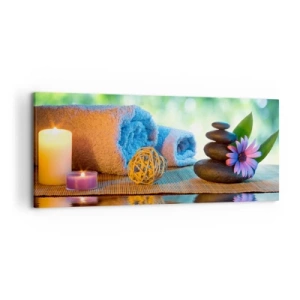 Quadro em tela - Tempo para o corpo - 120x50 cm