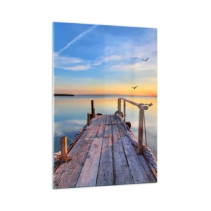 Quadro em vidro - Caminhando em direção ao sol - 50x70 cm