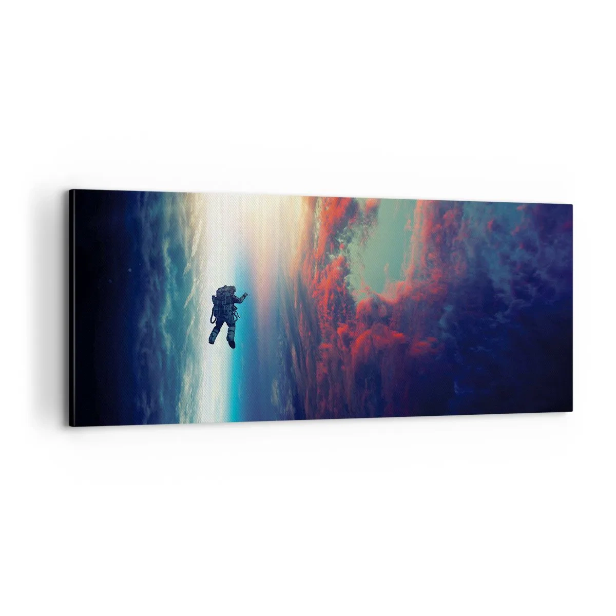Quadro em tela - Enfrentando o universo - 100x40 cm