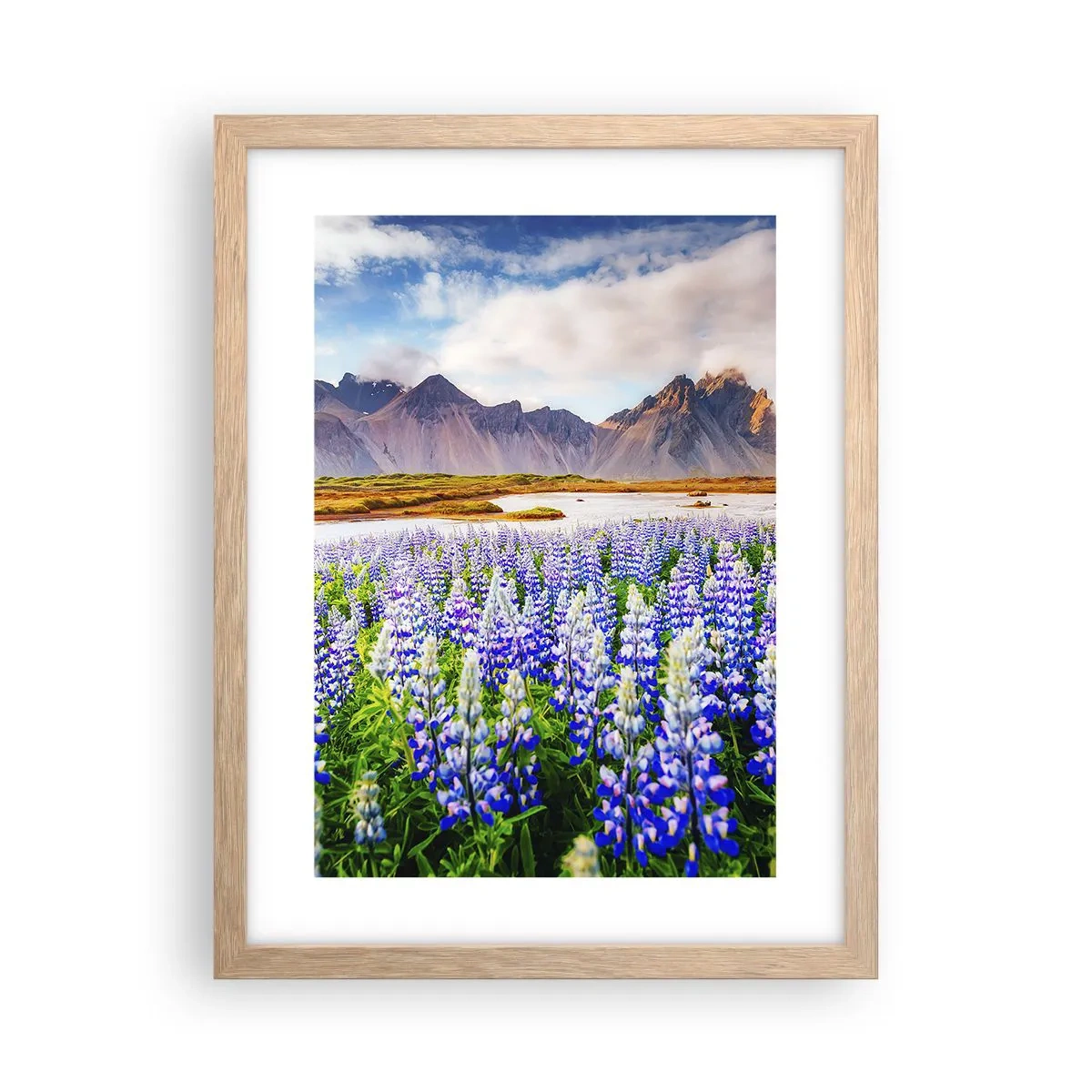 Pôster com moldura de carvalho claro - Força e severidade ao lado da suavidade - 30x40 cm