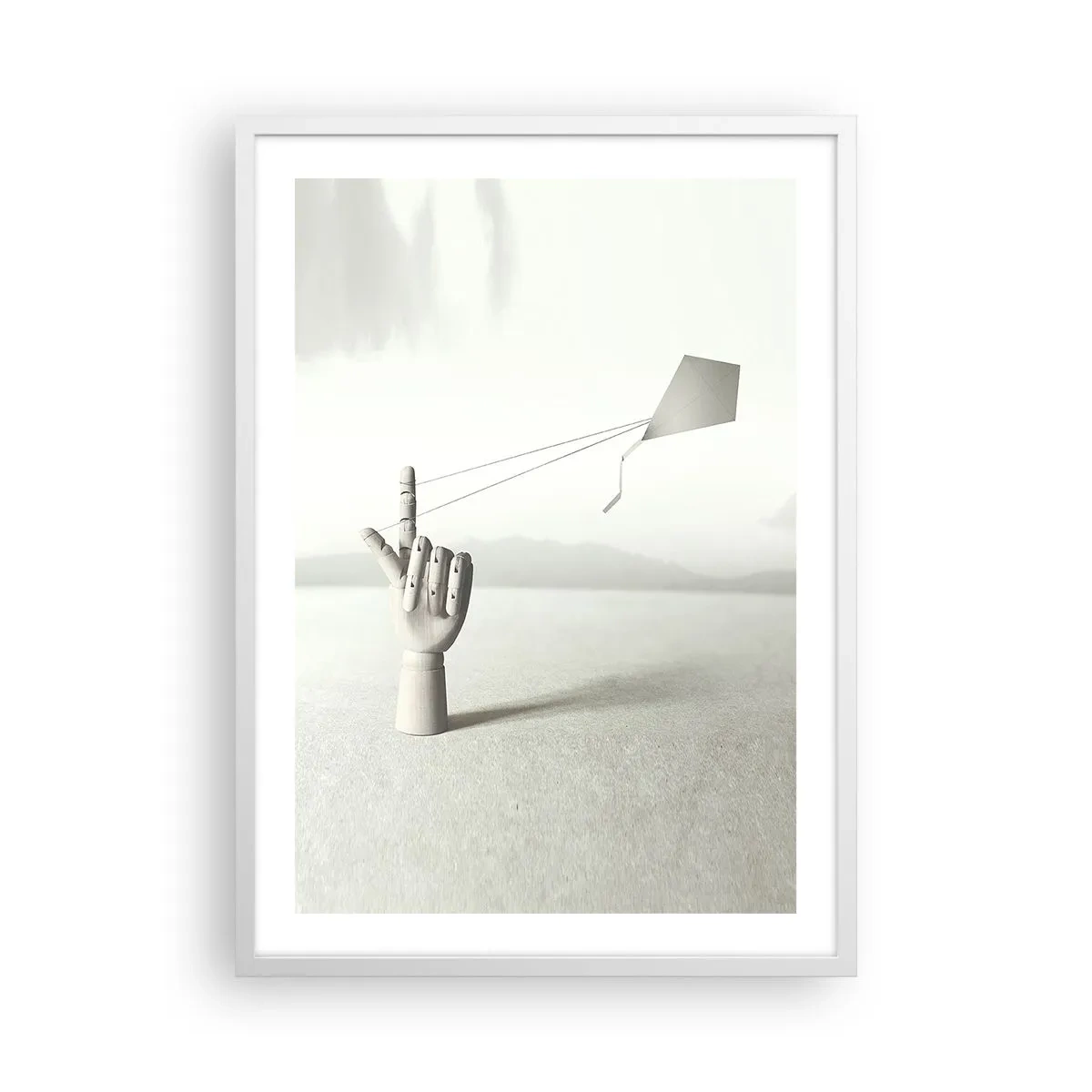 Pôster em moldura branca - Prova de força - 50x70 cm