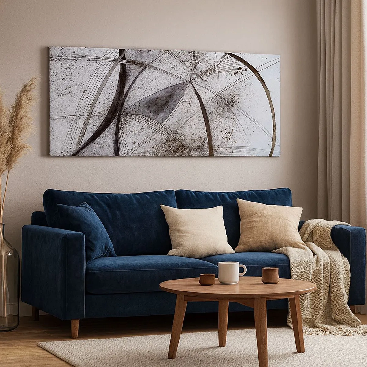 Quadro em tela - Fantasia futurista - 100x40 cm