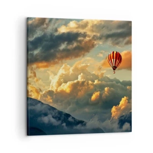 Quadro em tela - Eu voo porque sou livre - 60x60 cm