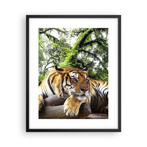 Pôster com moldura preta - Com os melhores cumprimentos - 40x50 cm