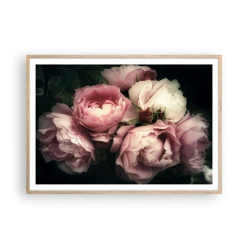 Pôster com moldura de carvalho claro - O encanto da belle epoque - 100x70 cm