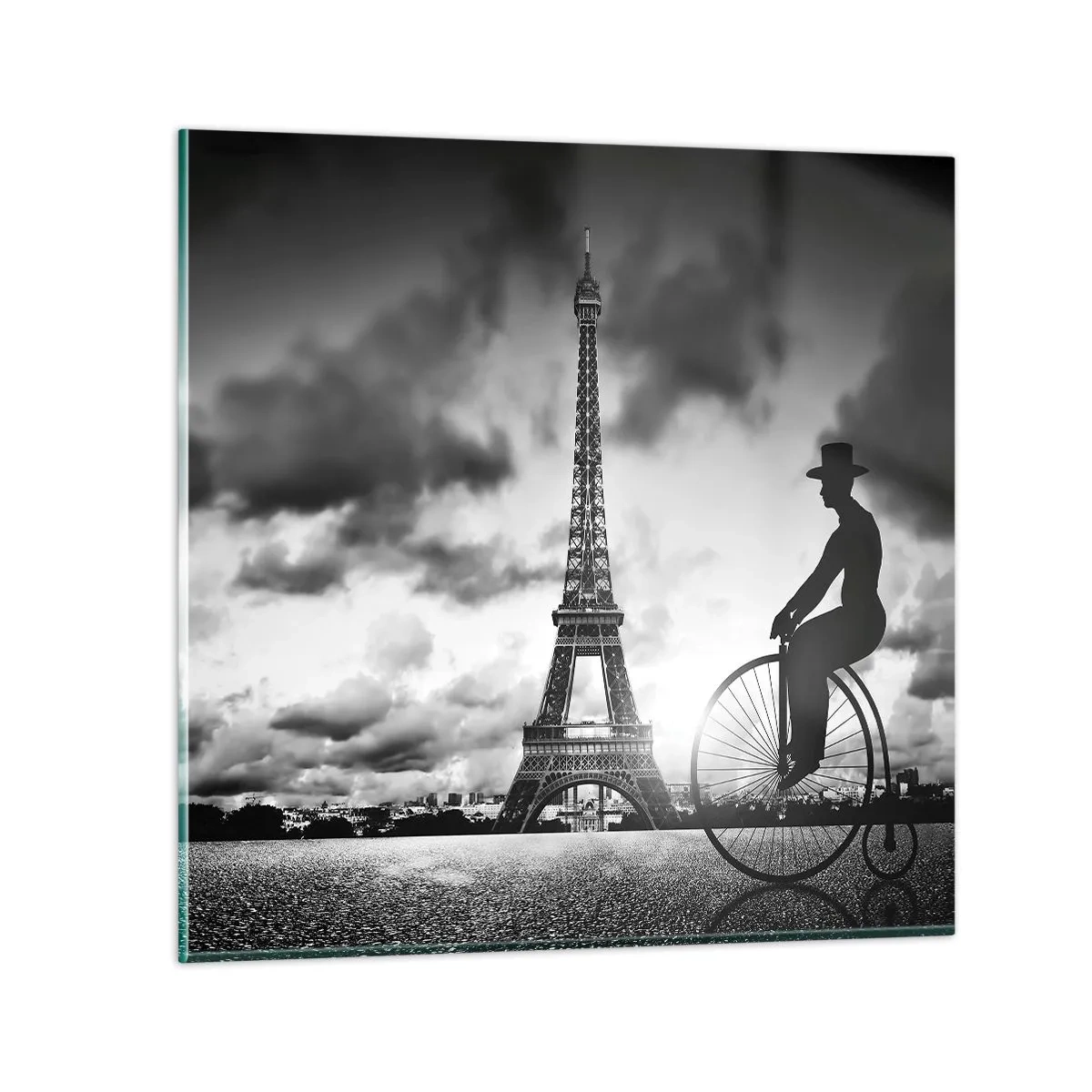 Quadro em vidro - Saudades da Belle Époque - 30x30 cm