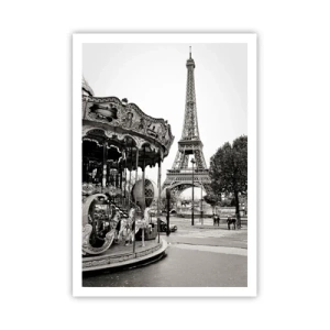 Pôster - Pensar em diversão é pensar em Paris - 70x100 cm