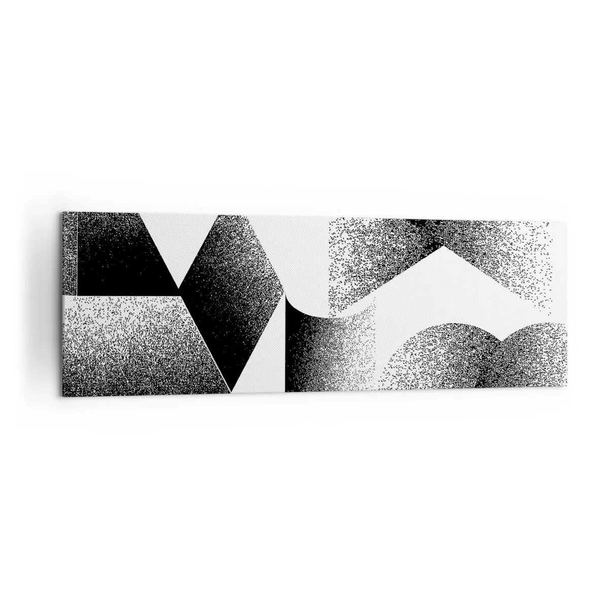 Quadro em tela - Ângulos e ovais - 160x50 cm