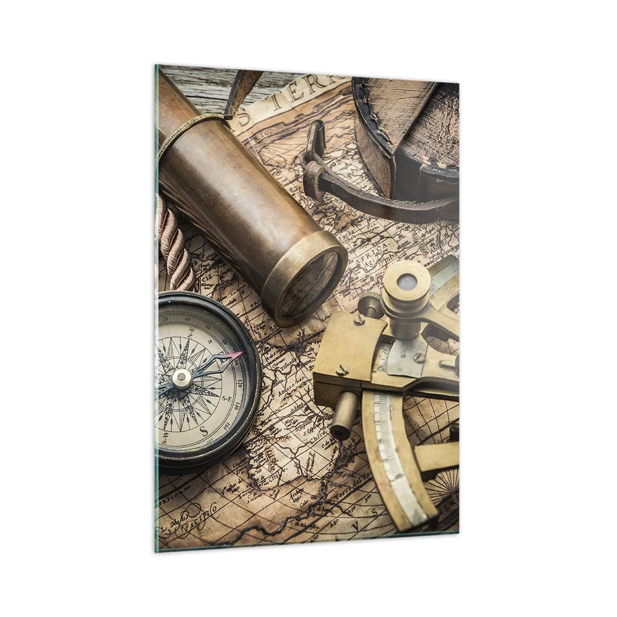 Quadro em vidro - Definir um rumo - 50x70 cm