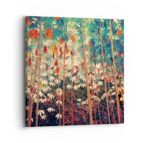 Quadro em tela - A vida secreta das folhas - 40x40 cm