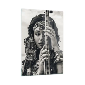 Quadro em vidro - A própria música oriental - 50x70 cm