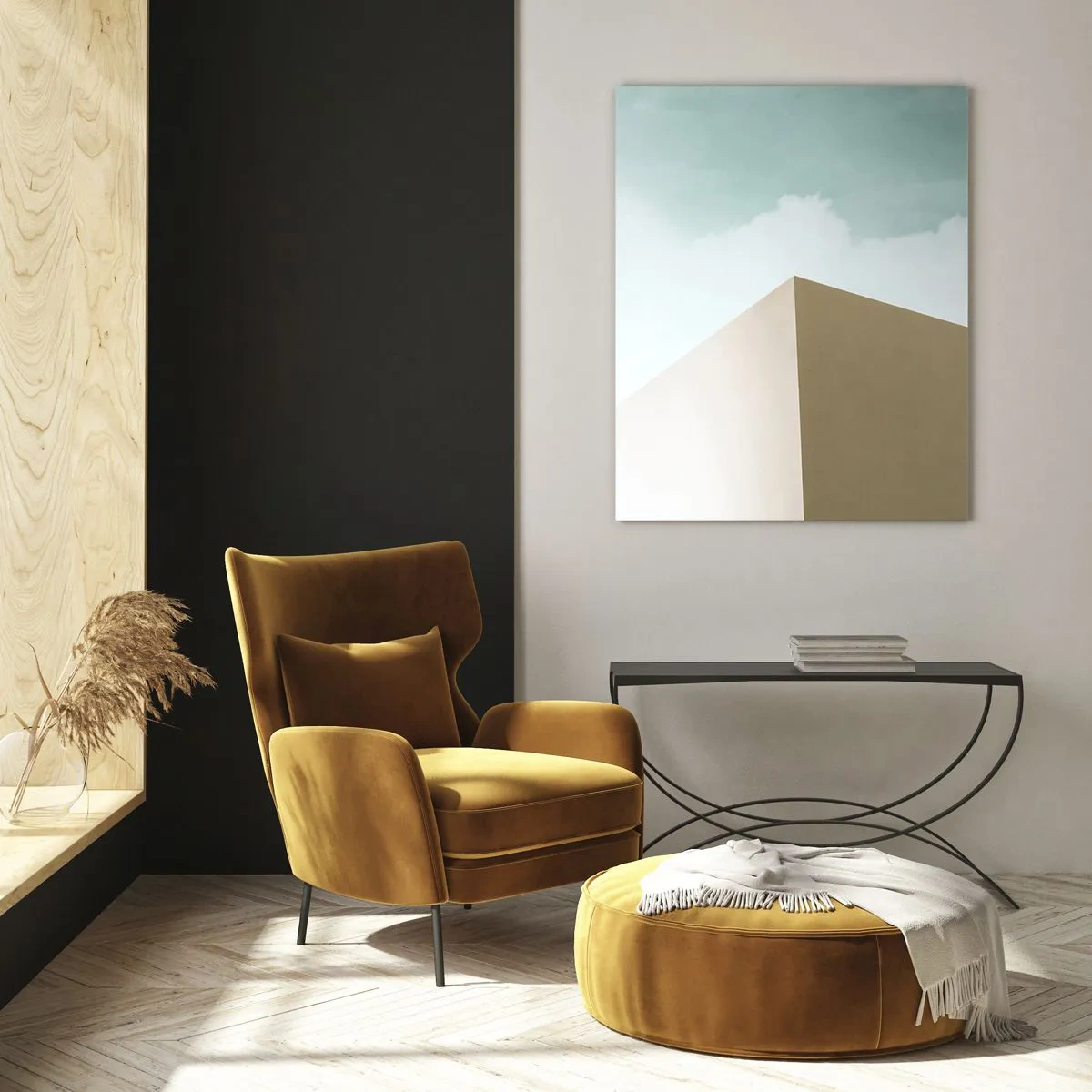 Quadro em vidro - A geometria de um verão ensolarado - 70x100 cm