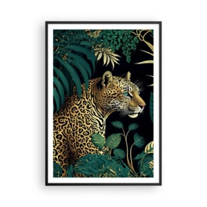Pôster com moldura preta - Um anfitrião na selva - 70x100 cm