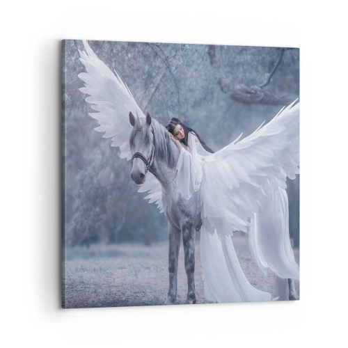 Quadro em tela - Momento inspirado - 60x60 cm