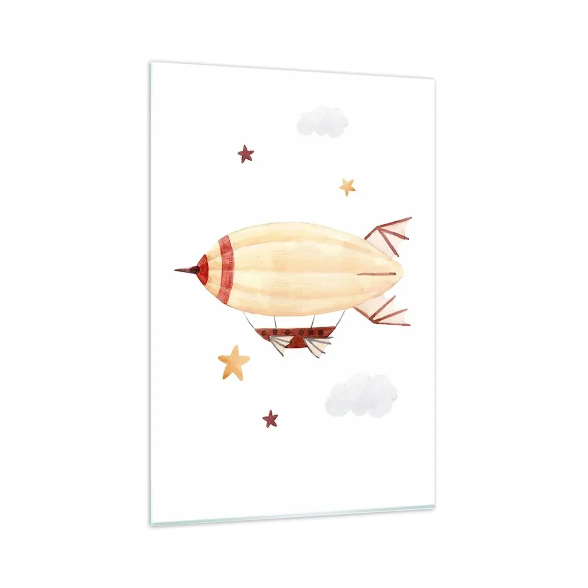 Quadro em vidro - Dirigível - 80x120 cm