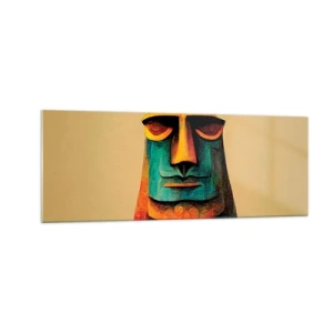 Quadro em vidro - Escultórico e simpático - 140x50 cm