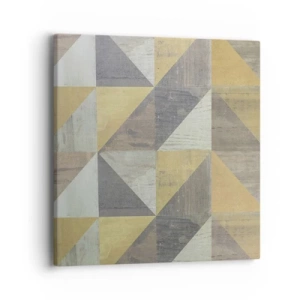 Quadro em tela - Em ângulo com um triângulo - 40x40 cm