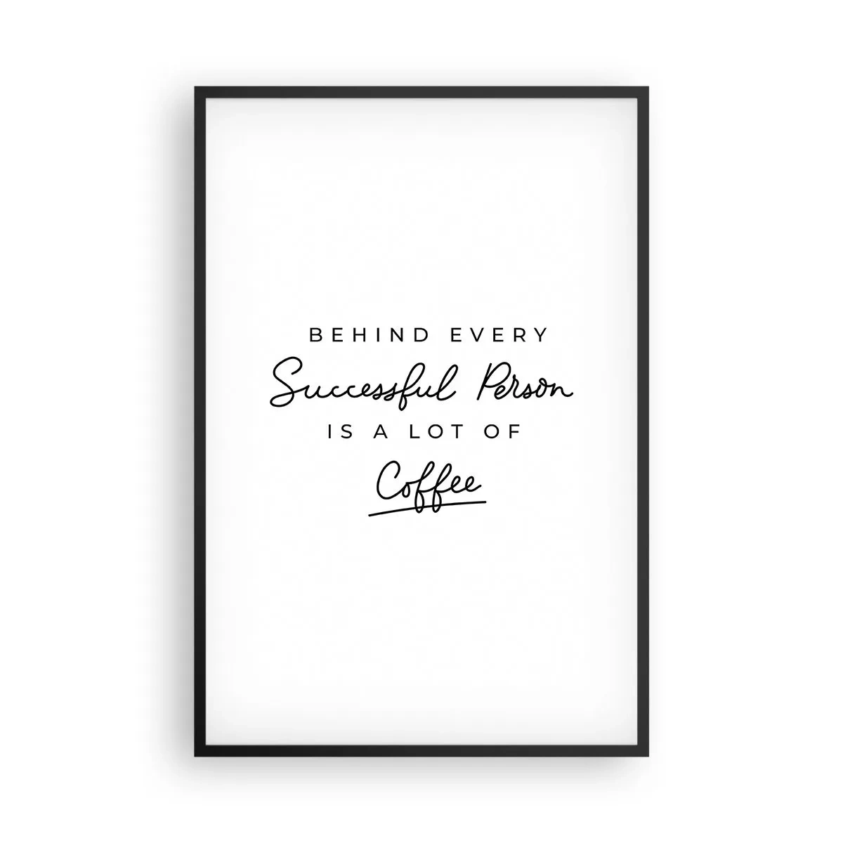 Pôster com moldura preta - O segredo do sucesso - 61x91 cm
