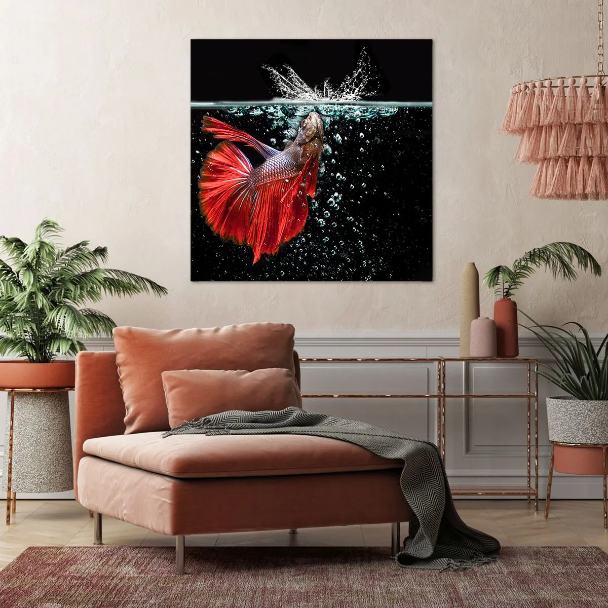 Quadro em tela - Tens três desejos - 60x60 cm