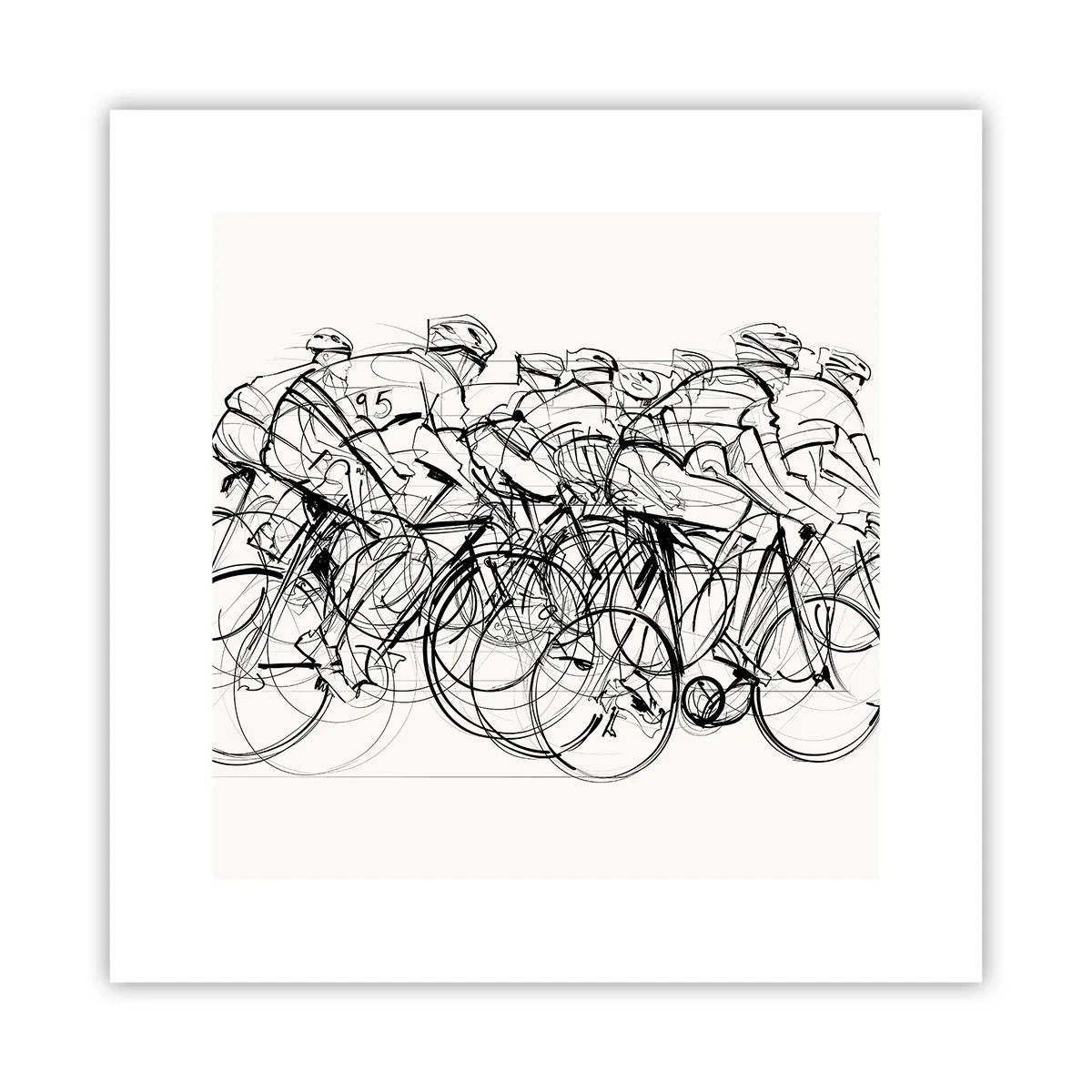 Pôster - Juntos como uma equipa - 30x30 cm