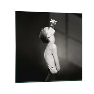 Quadro em vidro - Elegância excêntrica - 30x30 cm