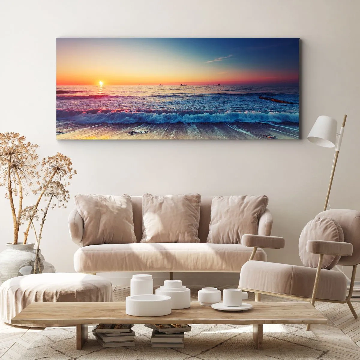 Quadro em tela - E além do horizonte? - 100x40 cm