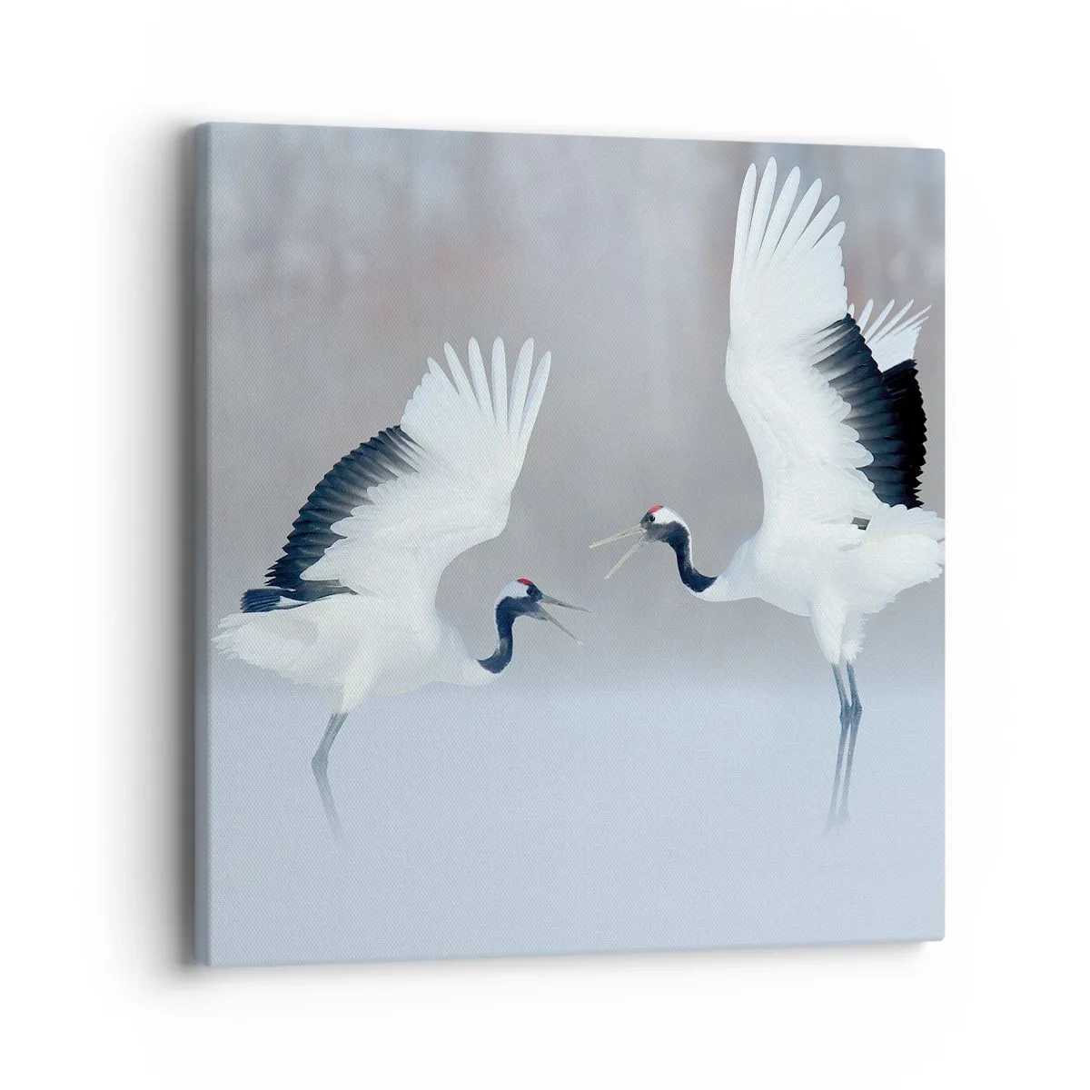 Quadro em tela - Dança no nevoeiro - 40x40 cm