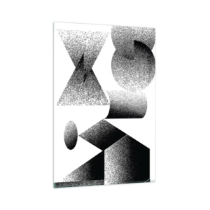 Quadro em vidro - Ângulos e ovais - 80x120 cm