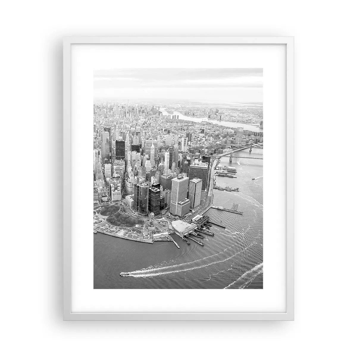 Pôster em moldura branca - Como não amar? - 40x50 cm