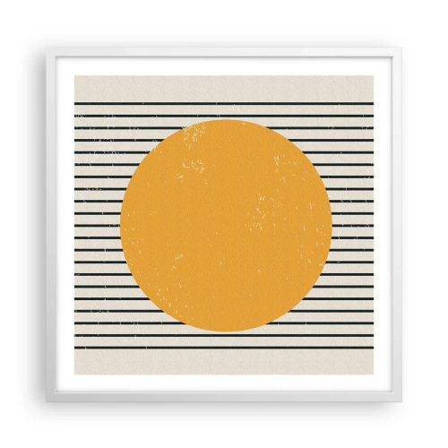 Pôster em moldura branca - O poder da simplicidade - 60x60 cm