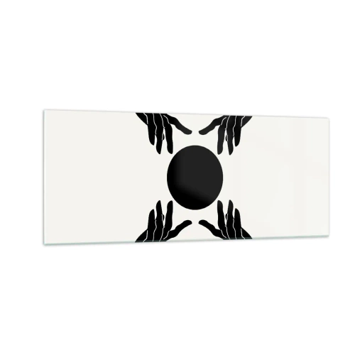 Quadro em vidro - Sinal secreto - 100x40 cm